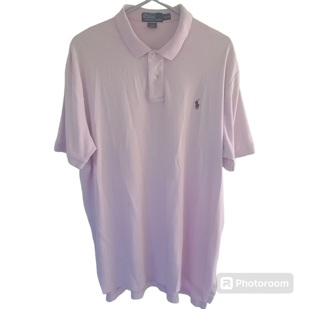Polo By Ralph Lauren Shirt Mens XL Short Sleeve Pink Polo Preppy Pony Unisex